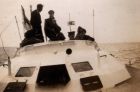 &quot;E&quot; boat at sea with British Officers on board.