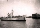 HMS Walrus entering Colombo Harbour.