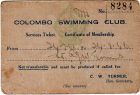 Colombo Swimming Club Card